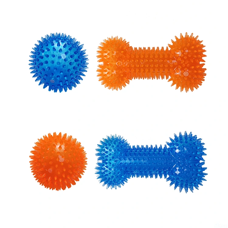 Bola tulang spiky TPR dengan squeaker